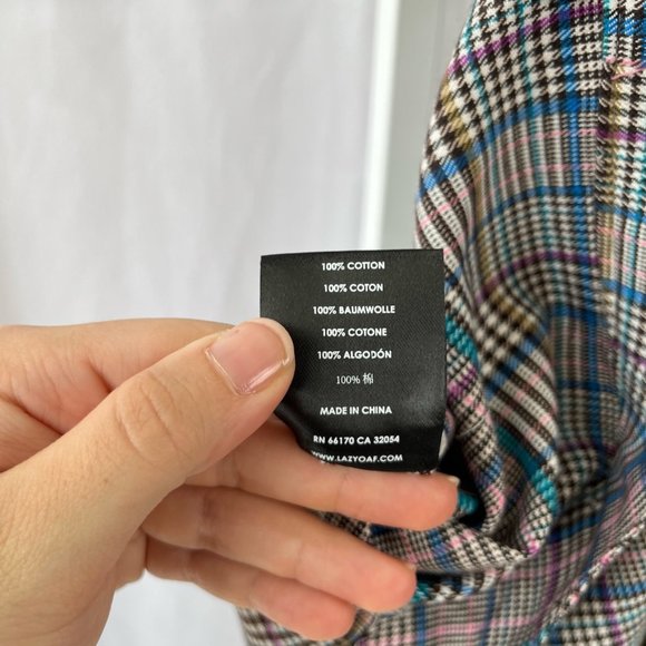 Lazy Oaf Multicolor Plaid Trousers - Picture 8 of 9